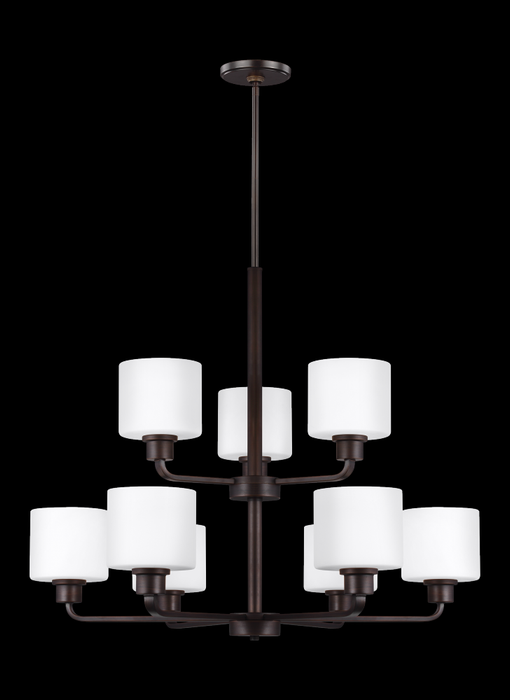 Canfield Nine Light Chandelier | 3128809-710