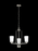 Generation Lighting Franport transitional 3-light indoor dimmable ceiling chandelier pendant light in brushed nickel sil