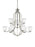 Generation Lighting Emmons traditional 9-light indoor dimmable ceiling chandelier pendant light in brushed nickel silver