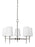 Generation Lighting Driscoll contemporary 5-light indoor dimmable ceiling chandelier pendant light in brushed nickel sil