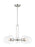 Visual Comfort & Co. Studio Collection Codyn contemporary 5-light indoor dimmable medium chandelier in brushed nickel silver finish with cl