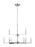 Visual Comfort & Co. Studio Collection Fullton modern 9-light indoor dimmable chandelier in chrome finish