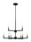 Visual Comfort & Co. Studio Collection Fullton modern 9-light LED indoor dimmable chandelier in midnight black finish