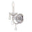 Crystorama Imperial 1 Light Hand Cut Crystal Polished Chrome Sconce