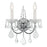 Crystorama Imperial 2 Light Spectra Crystal Polished Chrome Sconce