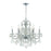 Crystorama Imperial 6 Light Clear Italian Crystal Polished Chrome Chandelier