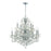 Crystorama Imperial 12 Light Clear Italian Crystal Polished Chrome Chandelier