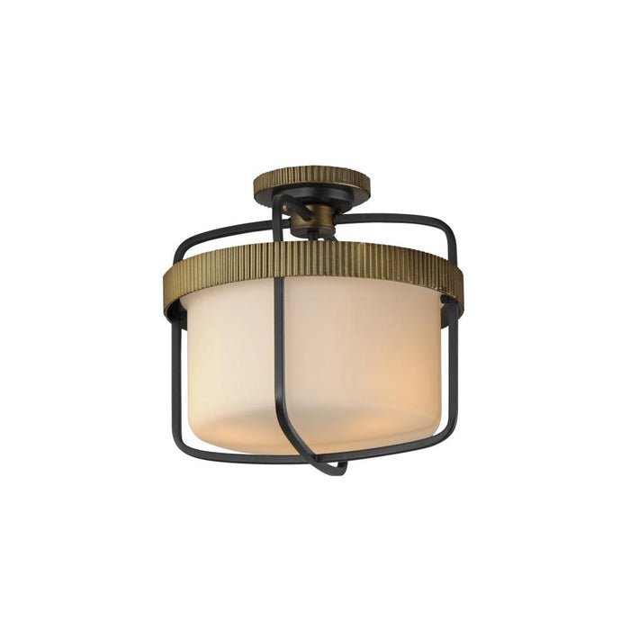 Ruffles-semi-flush Mount | 32650SWBKAB