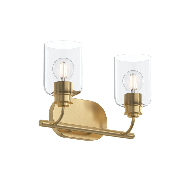 Reines Two-light Bath Vanity With Clear Glass Shades | P300566-191