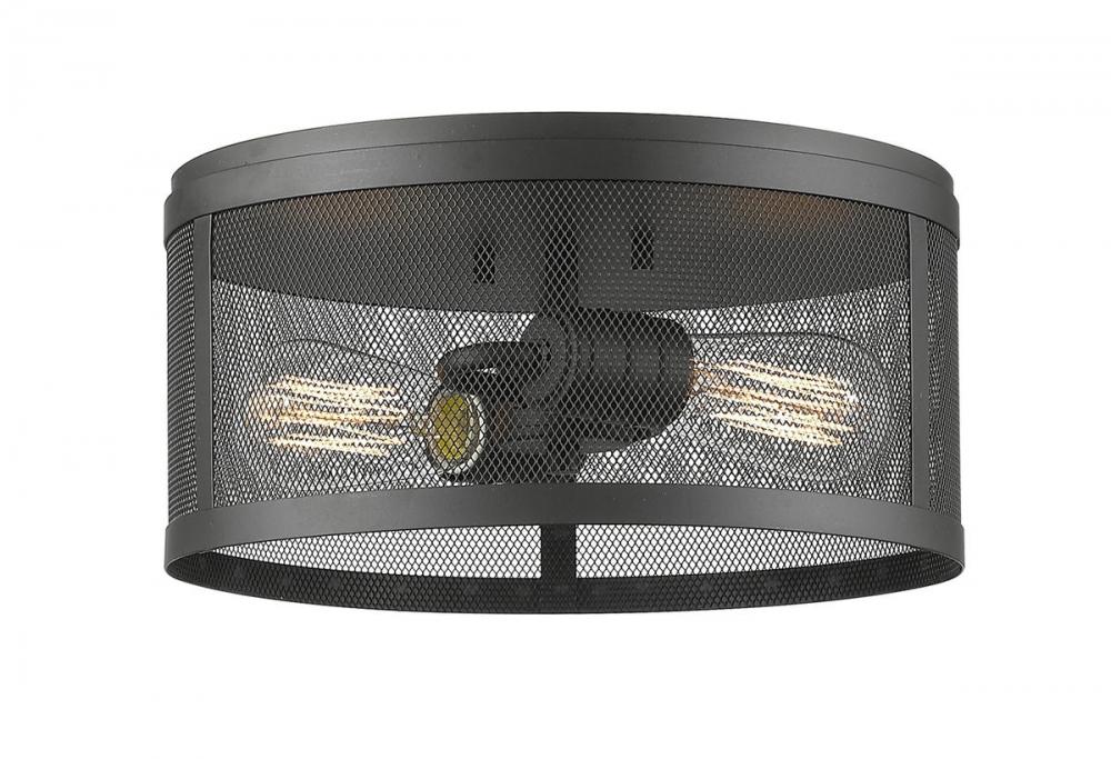 2 Light Flush Mount | 331F12-BRZ