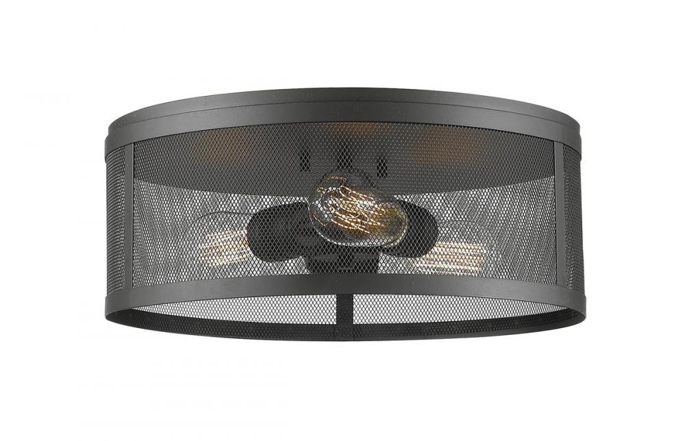 3 Light Flush Mount | 331F14-BRZ