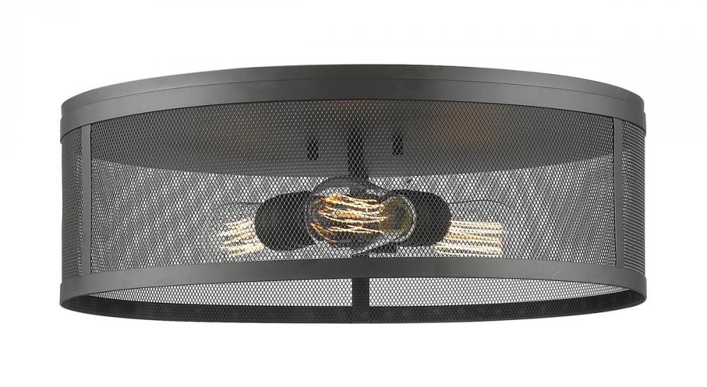 3 Light Flush Mount | 331F18-BRZ
