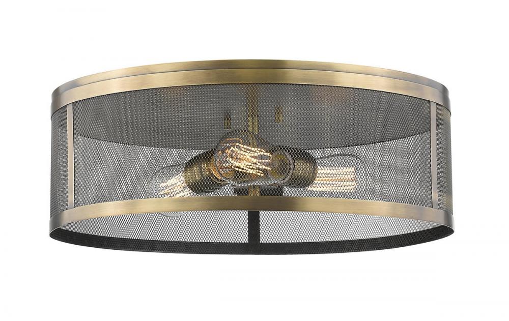 3 Light Flush Mount | 331F18-NB