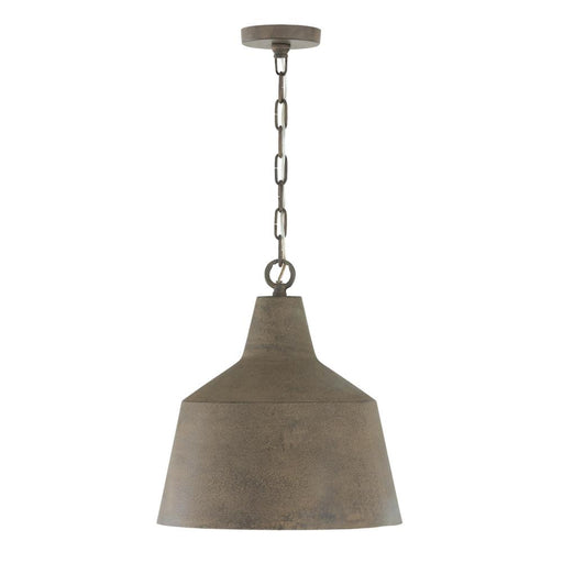 1-light Tapered Metal Pendant In Clay | 335311CY