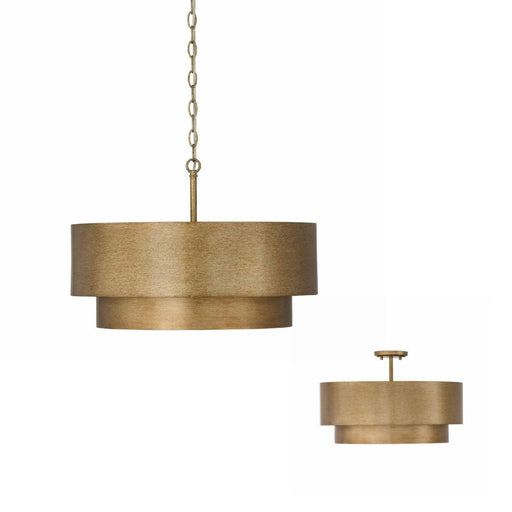 Capital 4-Light Dual Mount Tiered Pendant in Mystic Luster