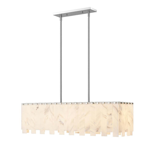 5 Light Linear Chandelier | 345-40L-PN