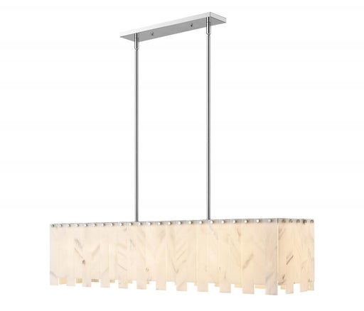 7 Light Linear Chandelier | 345-49L-PN