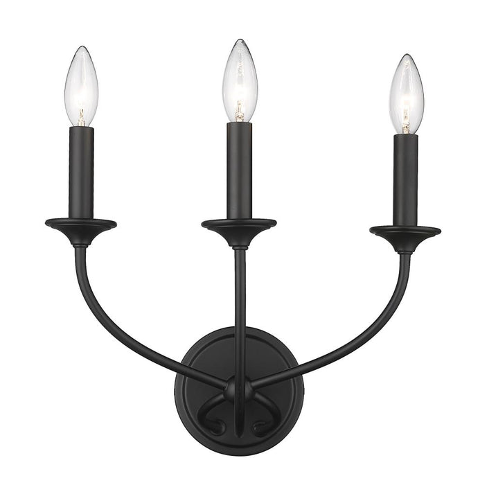 3 Light Wall Sconce | 3500-3S-MB