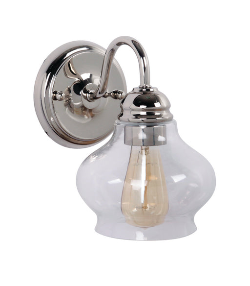 Craftmade Yorktown 1 Light Wall Sconce in Polished Nickel