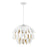 1-light Botanical Pendant In Matte White And Buffed Gold | 351812WE