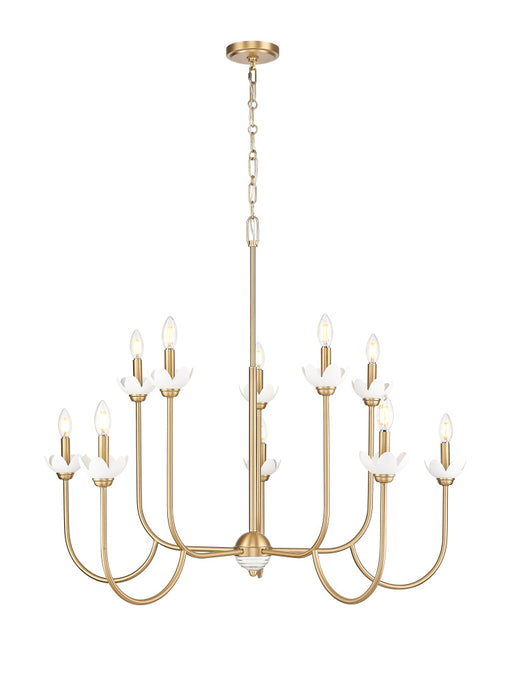 10 Light Chandelier | 352-10MGLD