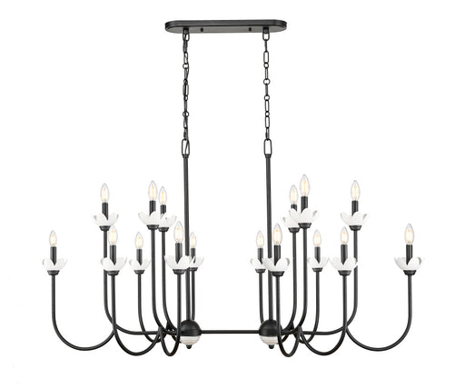 16 Light Linear Chandelier | 352-56L-MB