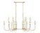 16 Light Linear Chandelier | 352-56L-MGLD