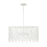 4-light Lasercut Metal Pendant In Matte White Modern Motif | 352941WE