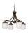 Craftmade Kenswick 4 Light Down Chandelier in Peruvian Bronze