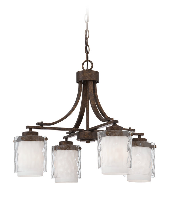 Craftmade Kenswick 4 Light Down Chandelier in Peruvian Bronze