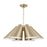 6-light Modern Pendant In Matte Brass With Painted White Interior | 354961MA