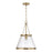 1-light Cone Pendant In Aged Brass With Organic Hammered Glass | 355312AD