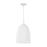 1-light Handcrafted Fluted Ceramic Pendant In Matte White | 356111CE