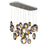 20-light 52" Integrated Led Multi Drop Chandelier | 35912-019