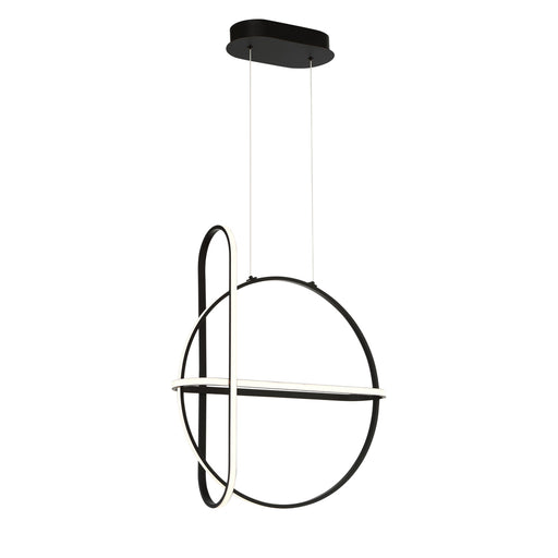 Berkley, Chandelier,led,m Blk | 37035-013