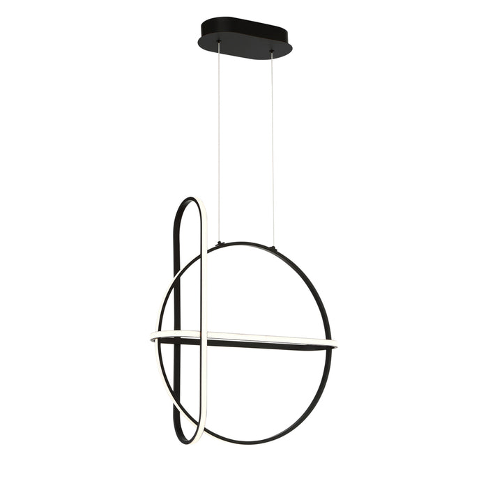 Berkley, Chandelier,led,m Blk | 37035-013