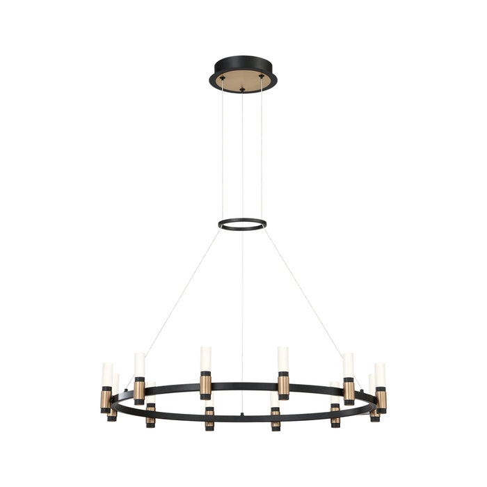 Albany, Chandelier,  12 Light  , Led, Blk | 37043-018