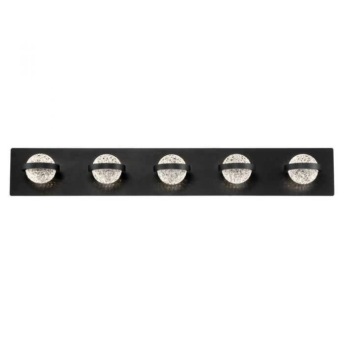 Ryder, 5 Light  Led Bathbar,blk | 37071-038