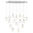 Eurofase Paget, 16 Lights Oval LED Chand, Chr