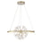 Clayton, Chandelier, Led, Slv/gol | 37342-012