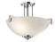 Kichler Eileen 14.5" 3 Light Convertible Inverted Pendant or Semi Flush with Satin Etched Cased Opal Gla