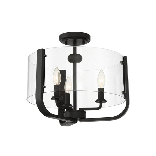 Campisi,  3 Light  Semiflush, Black | 38156-038