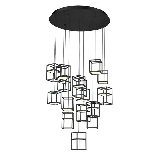 Ferro, 16 Light  Led Chand, Blk | 38259-023