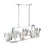 Ricca, 6 Light  Oval  Chandelier,chr | 38867-019