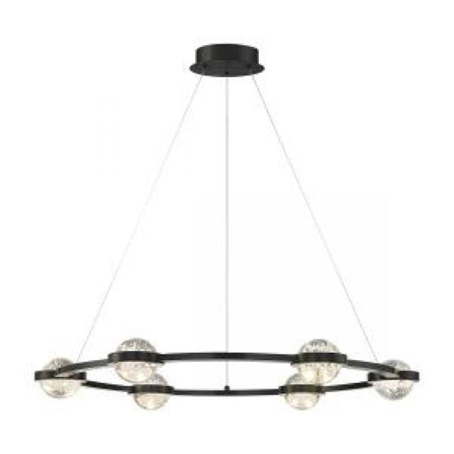 Circolo,  6 Light  Led Chand, Blk | 39308-016