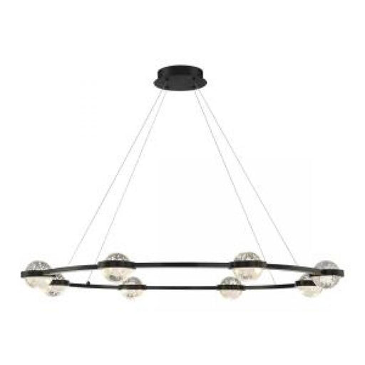Circolo,  8 Light  Led Chand, Blk | 39309-013