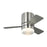 Era 32 Hugger Led Ceiling Fan In Brushed Nickel With Silver / American Walnut Reversible Blades | 3ERHR32BSD