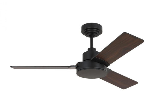 Generation Lighting Jovie 44" Indoor/Outdoor Midnight Black Ceiling Fan with Wall Control and Manual Reversible Moto