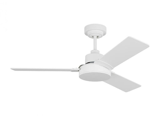 Generation Lighting Jovie 44" Indoor/Outdoor Matte White Ceiling Fan with Wall Control and Manual Reversible Motor
