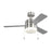 Syrus 44 Led Ceiling Fan In Brushed Steel With Silver / American Walnut Reversible Blades | 3SY44BSD